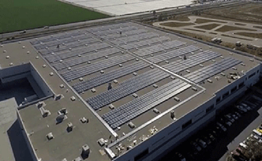 opebet赞助商REC太阳能装置在哈斯自动化