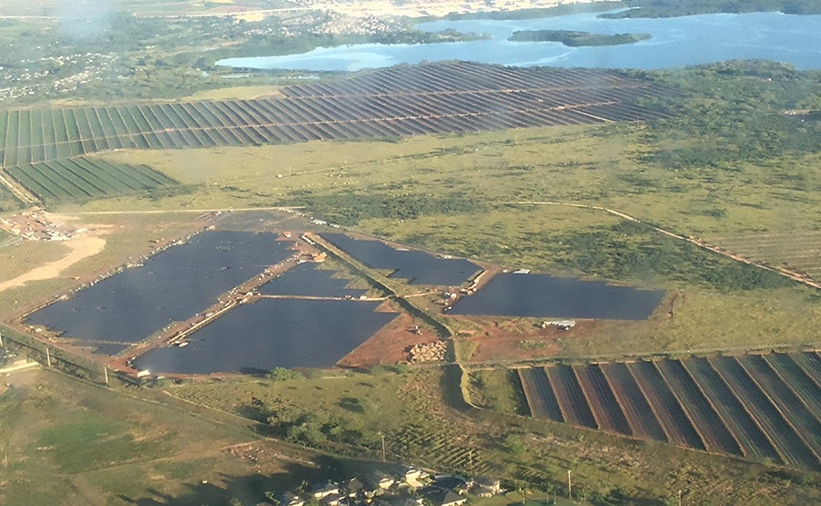 西湖太阳能农场实用地面希埃山